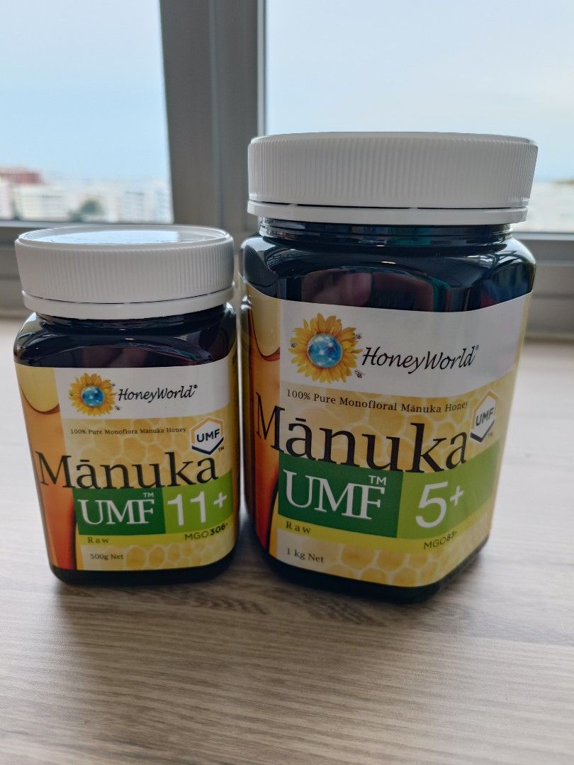 Honey world umf 5+ 1KG and 11+ 500G, Health & Nutrition, Health