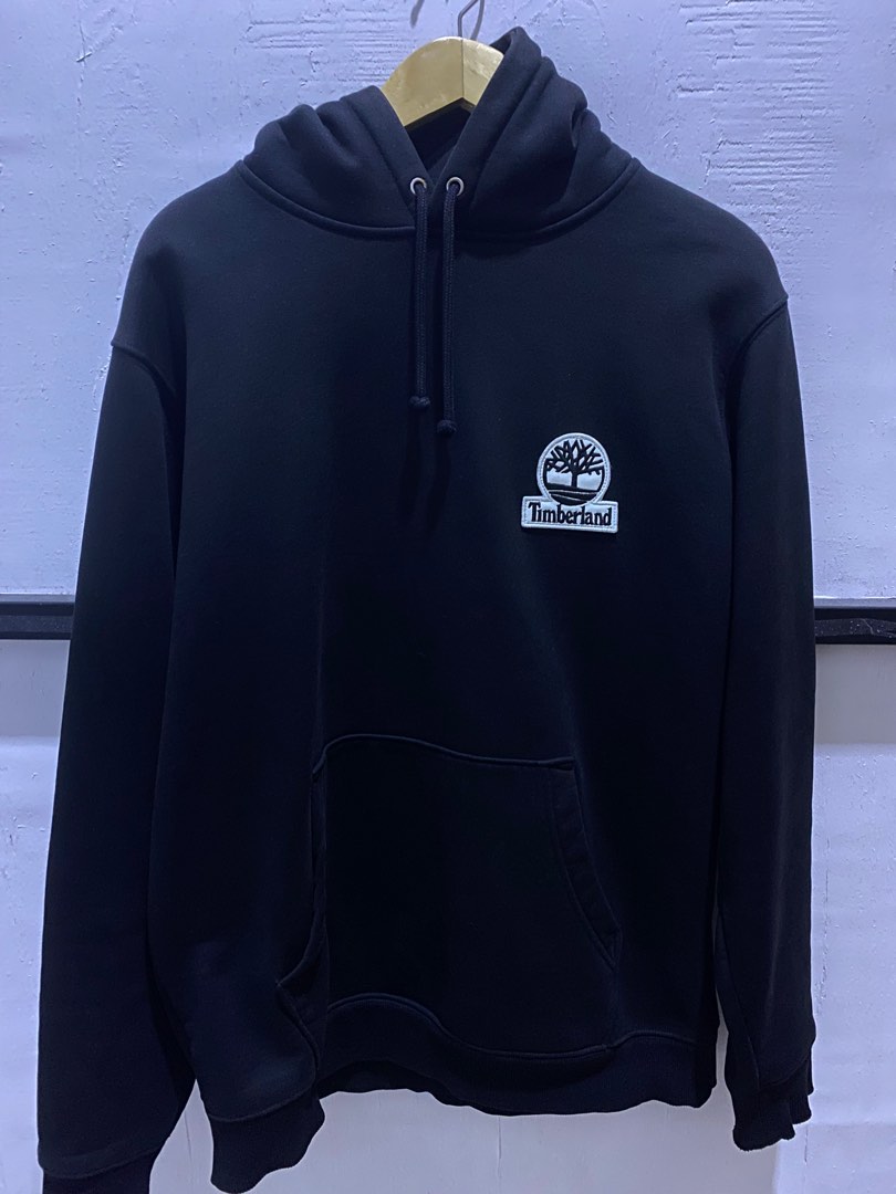 Hoodie Timberland X Supreme Fesyen Pria Pakaian Baju Luaran di