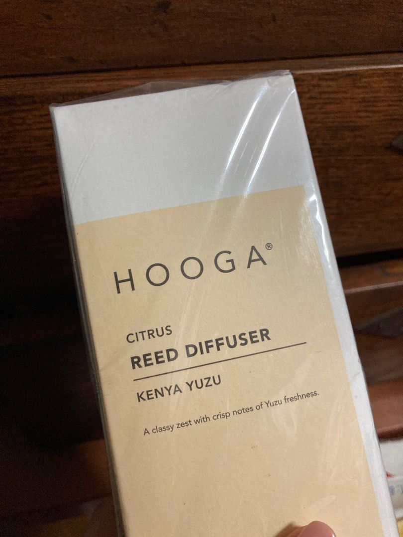 Hooga Black Reed Diffuser kenya yuzu, Furniture & Home Living, Home