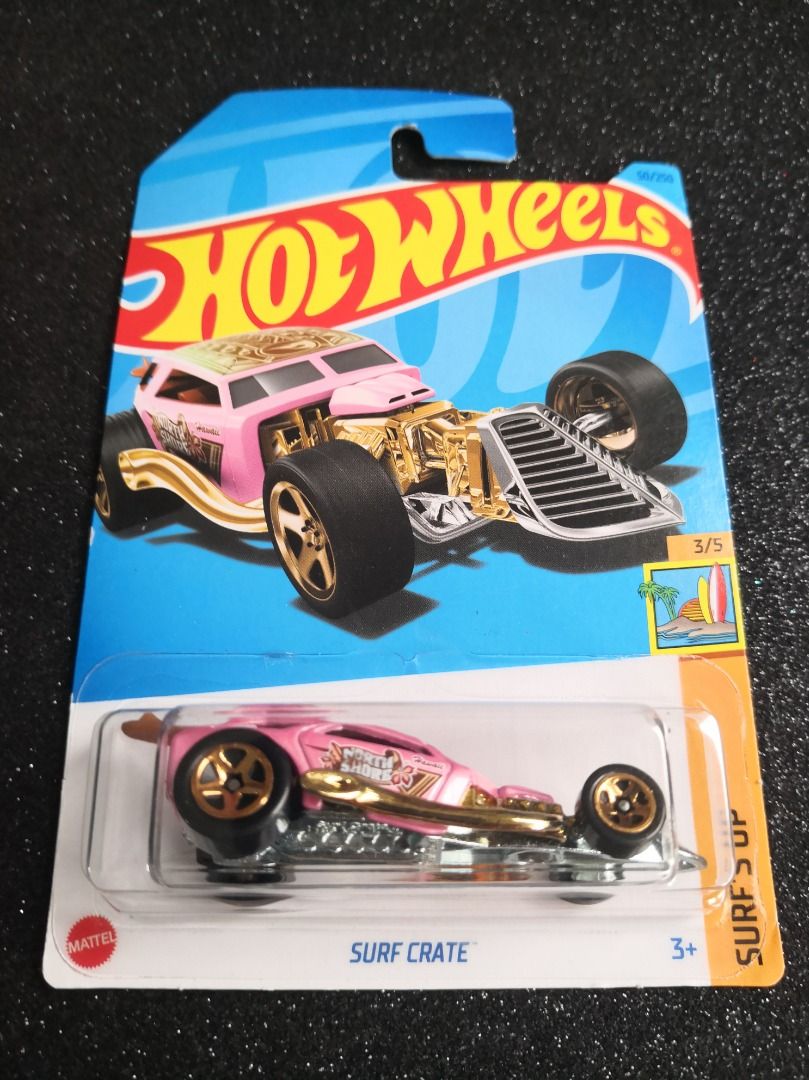 Hot Wheels Surf Crate Regular Treasure Hunt RTH Pink