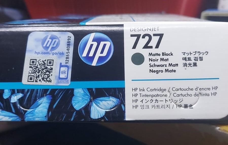 HP 727 300-ml Matte Black DesignJet Ink Cartridge, C1Q12A, Computers ...