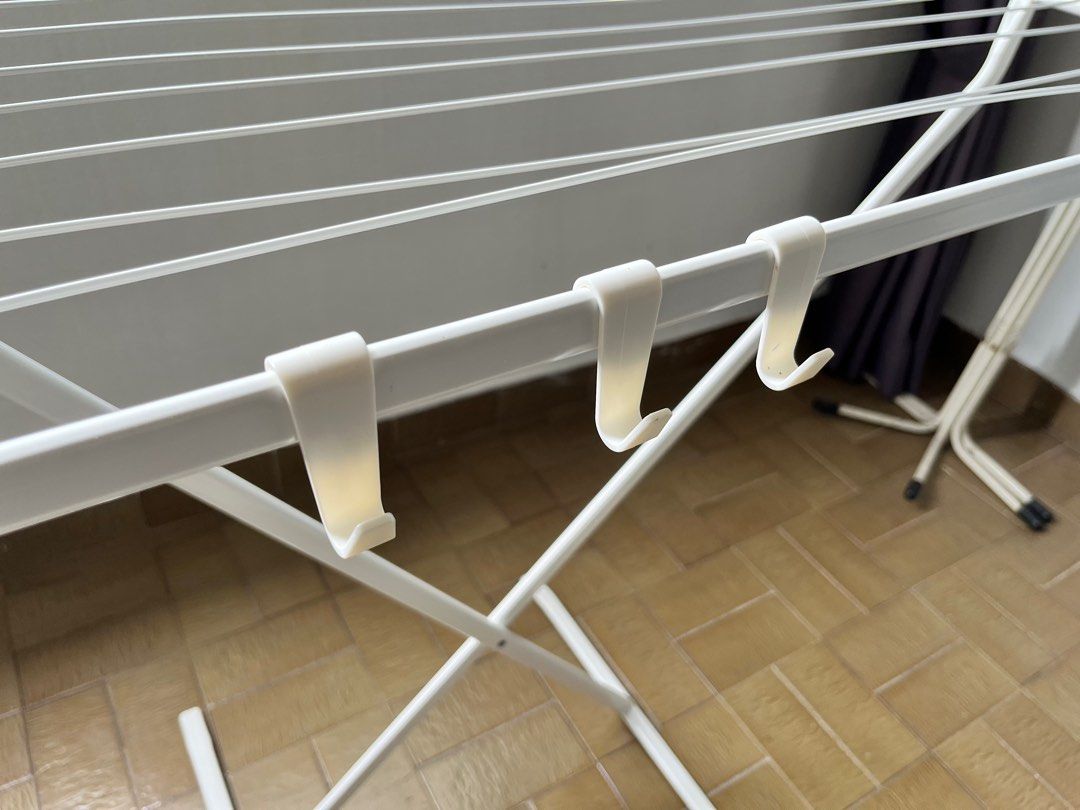 IKEA clothes drying rack and pegs, Furniture & Home Living, Home