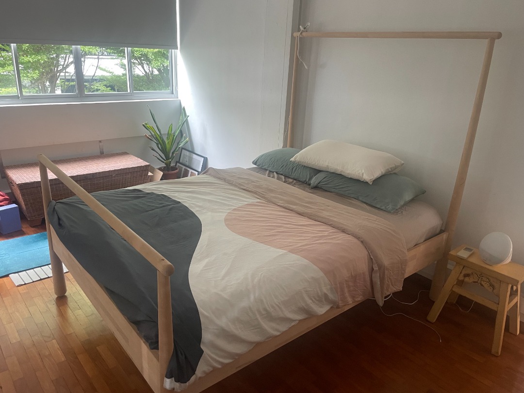 IKEA "GJORA" Bed Frame (Queen Size), Furniture & Home Living, Furniture, Bed Frames & Mattresses