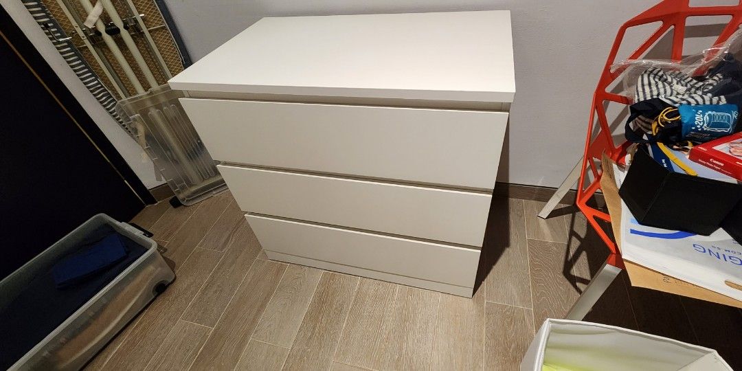 IKEA Malm set of drawers, Furniture & Home Living, Furniture, Shelves