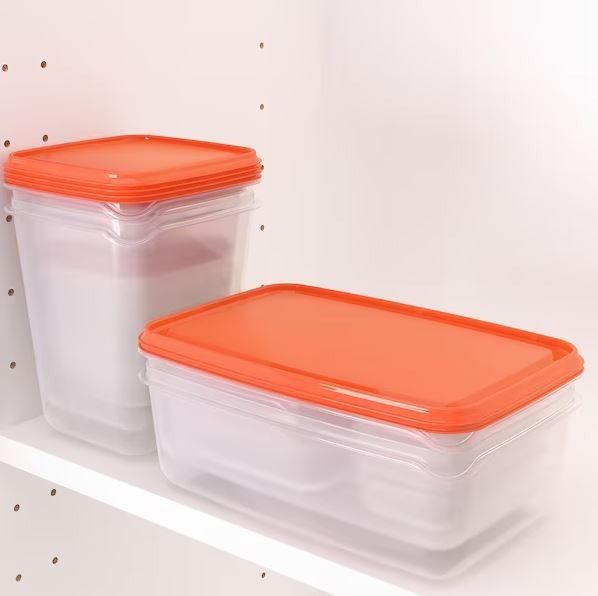 IKEA Pruta Microwave Safe Plastic Food Storage Containers Set of 17