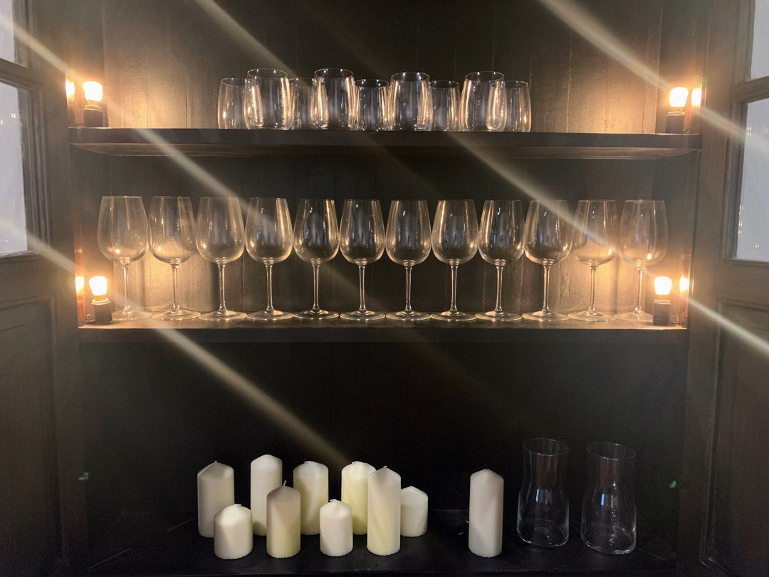 IKEA wine glasses (12) tumbler (9) carafe (2) set, Furniture & Home