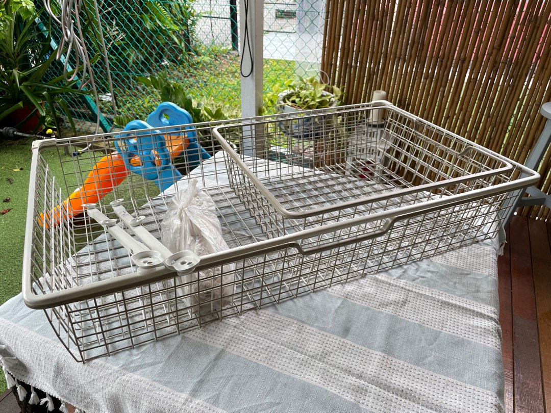 IKEA wire baskets, Furniture & Home Living, Furniture, Shelves