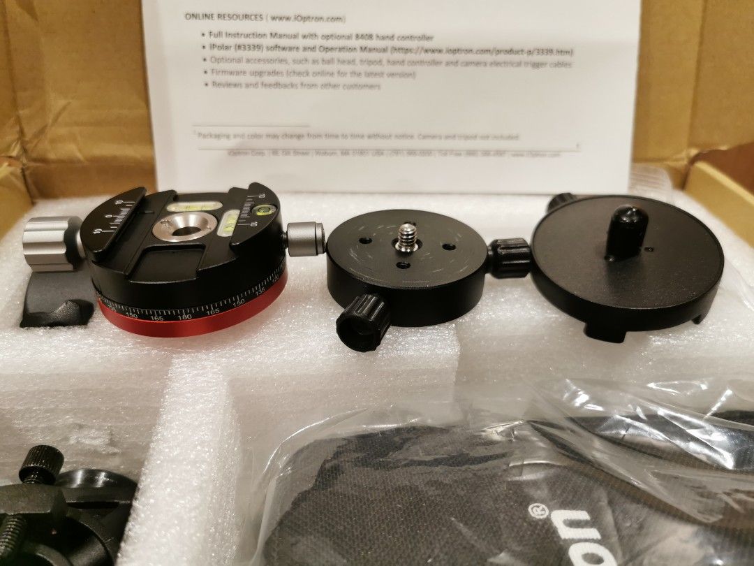 IOptron sky guider Pro (equitorial mount with upgraded parts