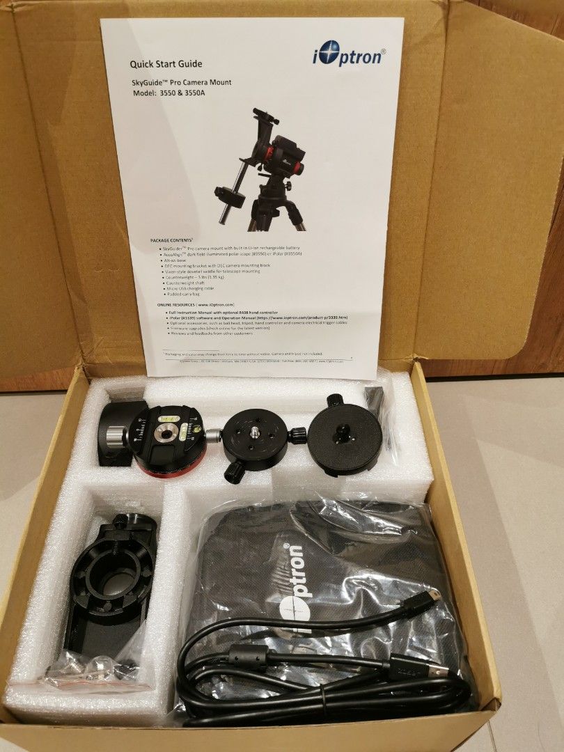 IOptron sky guider Pro (equitorial mount with upgraded parts