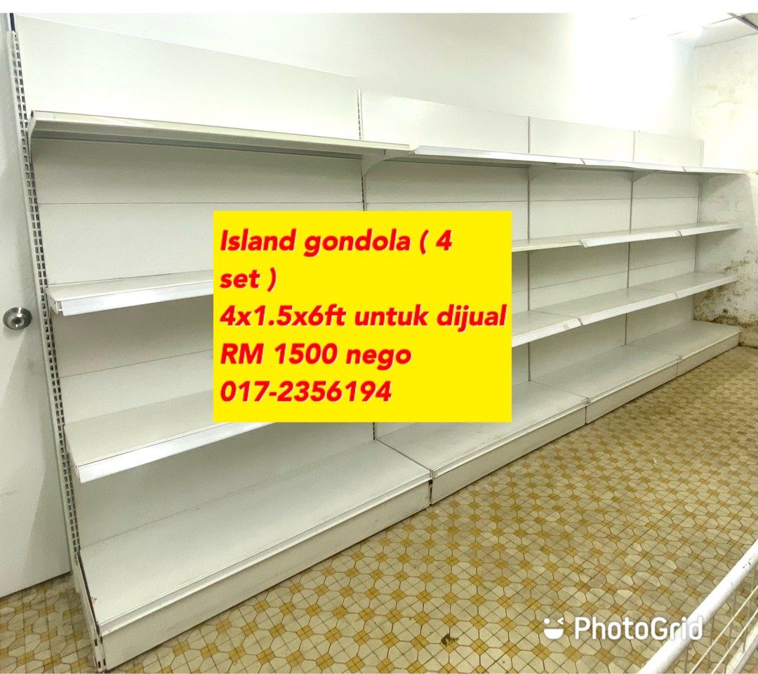 Island gondola / rak gondola ( 4 sets), Furniture & Home Living