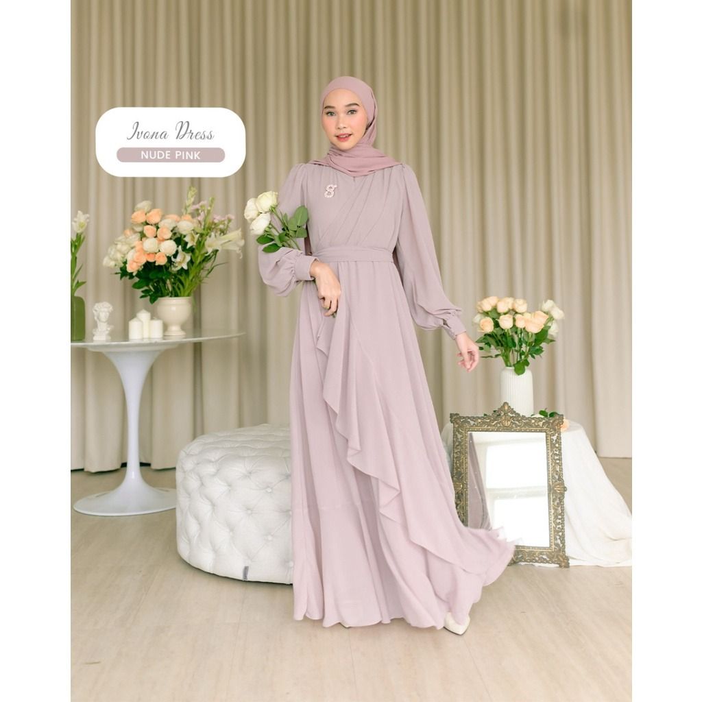 Dress hijab best sale pesta