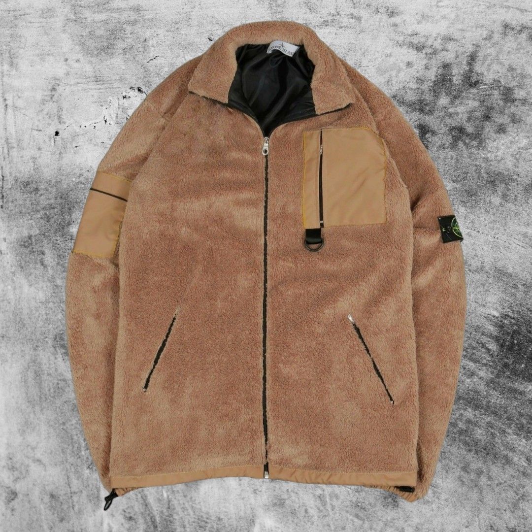 Stone island clearance sherpa jacket