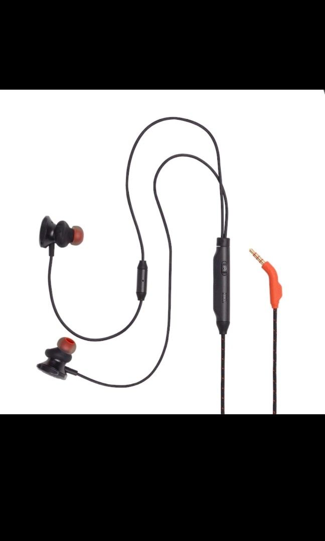 JBL Quantum 50 Wired inear gaming headset with volume slider and mic