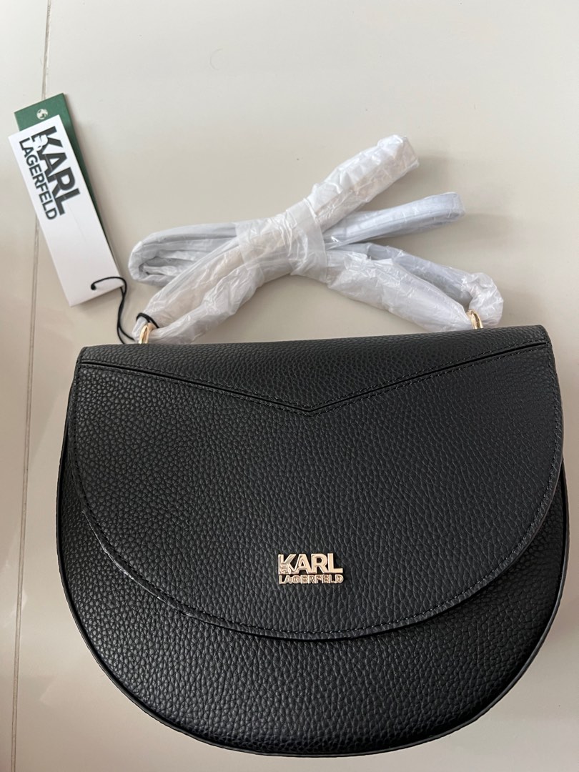 Karl Lagerfeld Semi Circle Sling Bag, Women's Fashion, Bags & Wallets, Shoulder Bags on Carousell