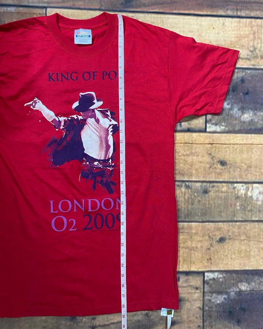 Official Michael Jackson T-Shirt This is It 2009 1 Shirt London 02 Arena  Red L M