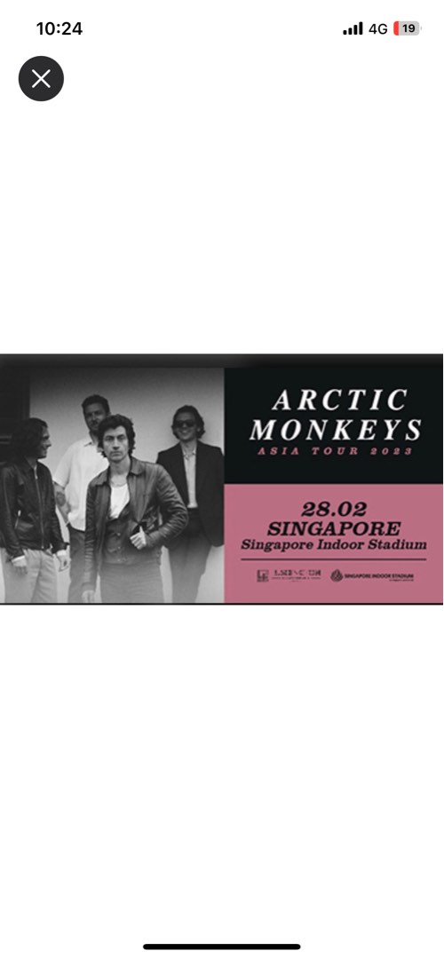 Lf arctic monkeys ticket with Commission , Tickets & Vouchers, Event