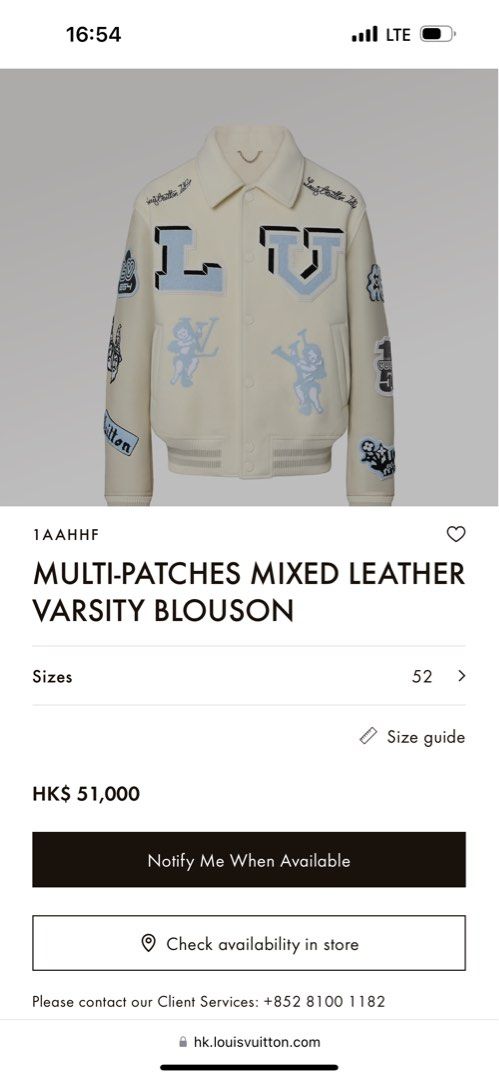 Multi-Patches Mixed Leather Varsity Blouson, Men's Fashion, Coats, Jackets  and Outerwear on Carousell