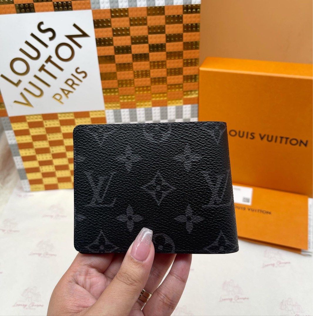 Louis Vuitton Slender Wallet Monogram Eclipse Brand New 30,000