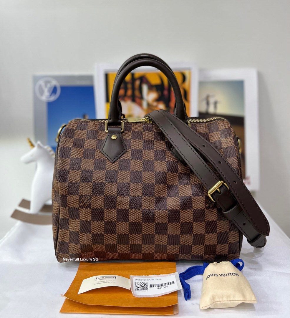 LV SPEEDY DAMIER (SIZE 25), Luxury, Bags & Wallets on Carousell