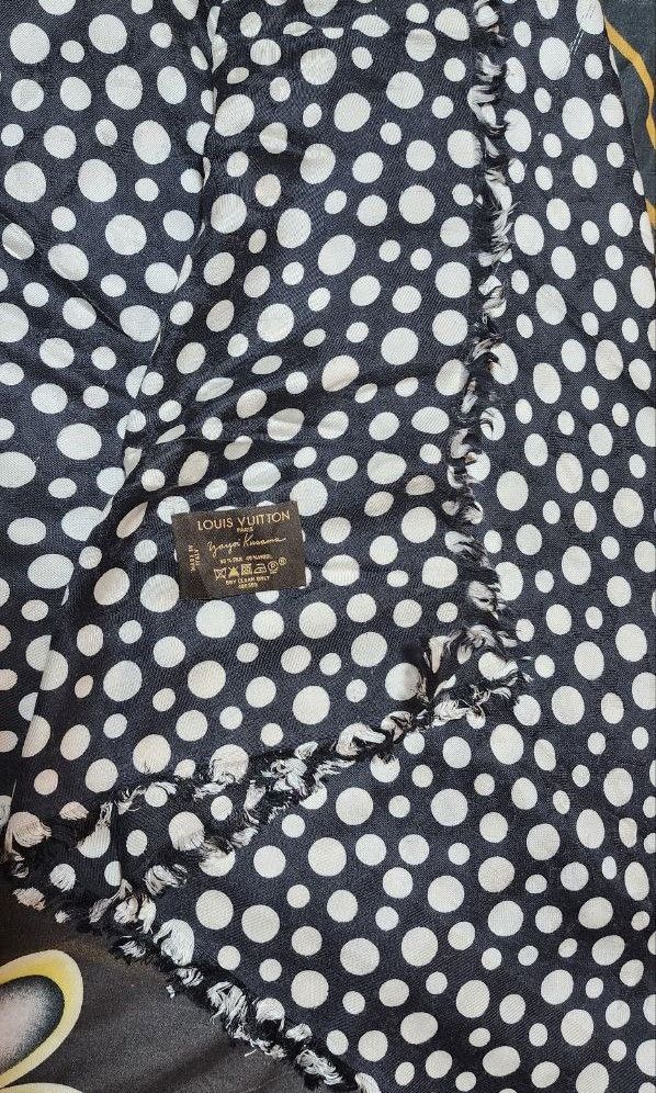 Louis Vuitton Yayoi Kusama Monogram Shawl Dots Infinity black, Luxury