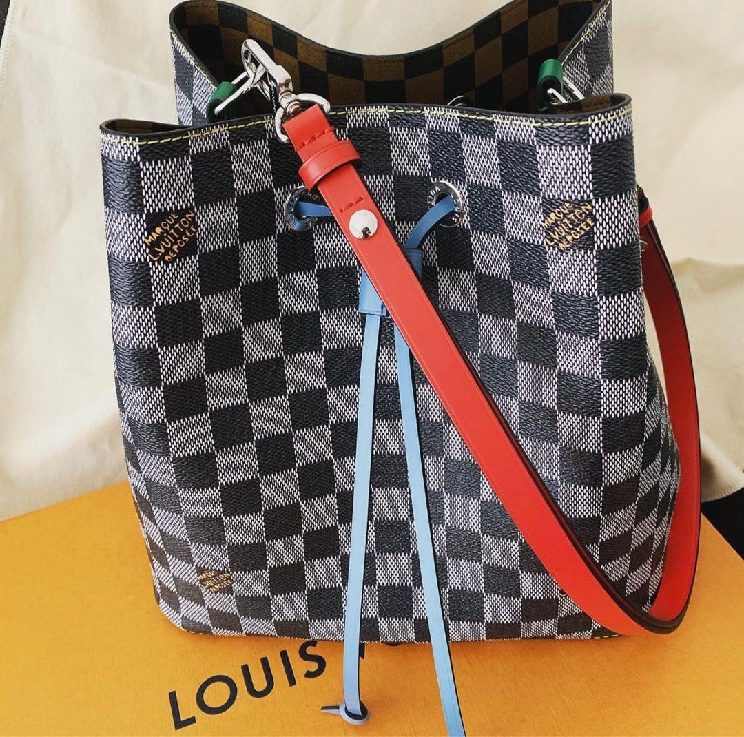 Louis vuitton noe gm damier azur, Luxury, Bags & Wallets on Carousell