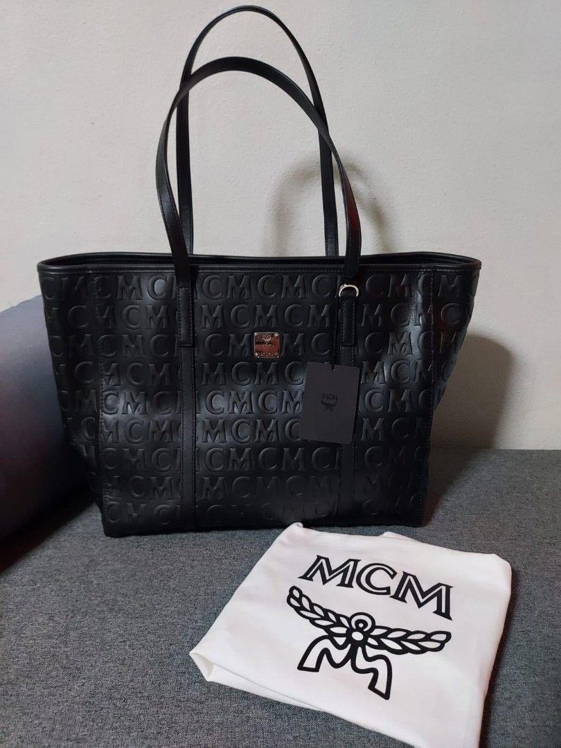 Mcm black tote online