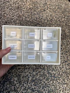 Medicine Mini Drawer Box with Labels