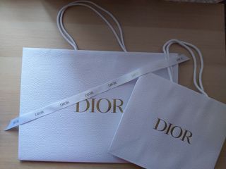 Medium & Large Dior Paper Bag & Ribbon Authentic