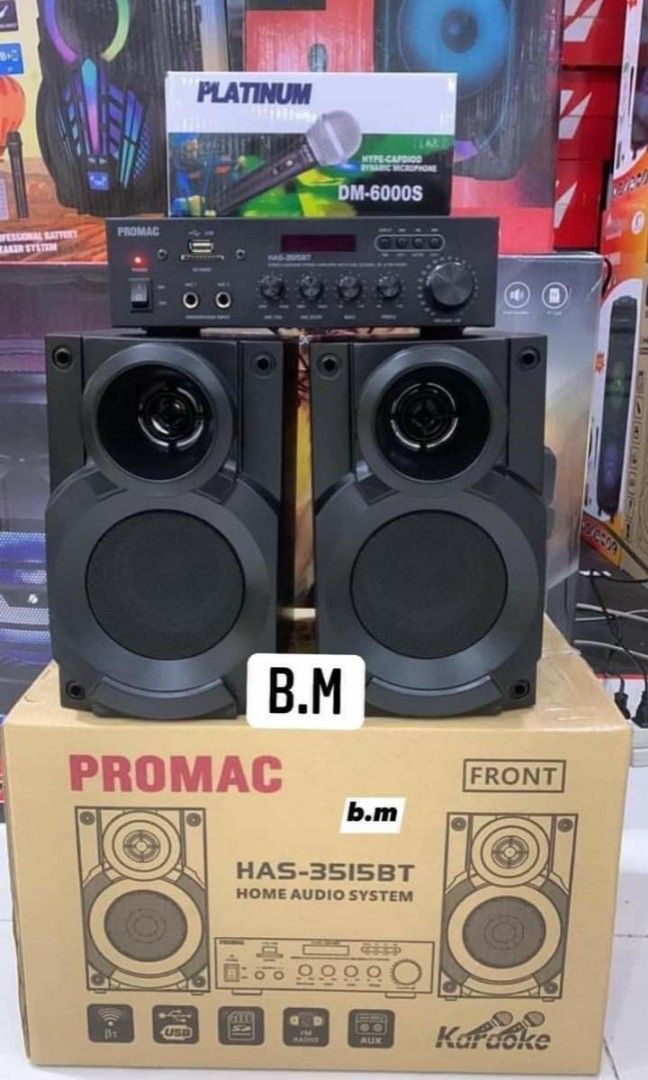 Mini promac set (Category: Soundbars, Speakers & Amplifiers) located in Manila. Submitted by minidivisoria (Listing ID 1202520790, Image 1). Description: 3200 ALL SET FOR YOU‼️ 💫Take all : karaoke set/ mini Promac set 👉Promac speaker 👉Promac Amplifier 🆓Microphone.