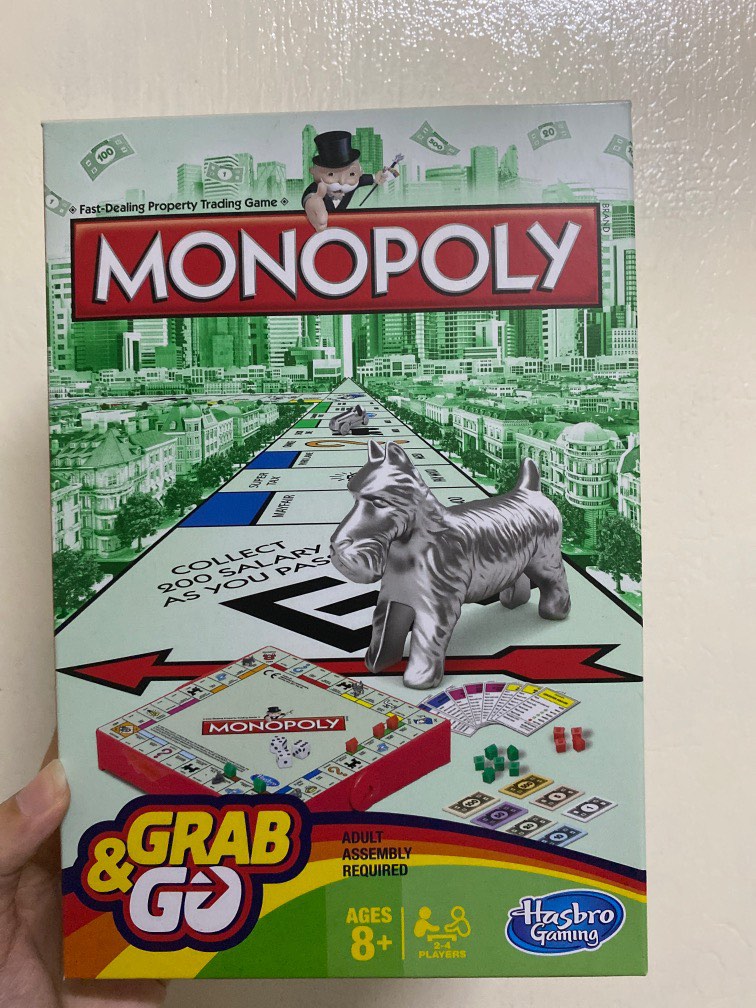 monopoly grab & go game, Hobbies & Toys, Toys & Games on Carousell