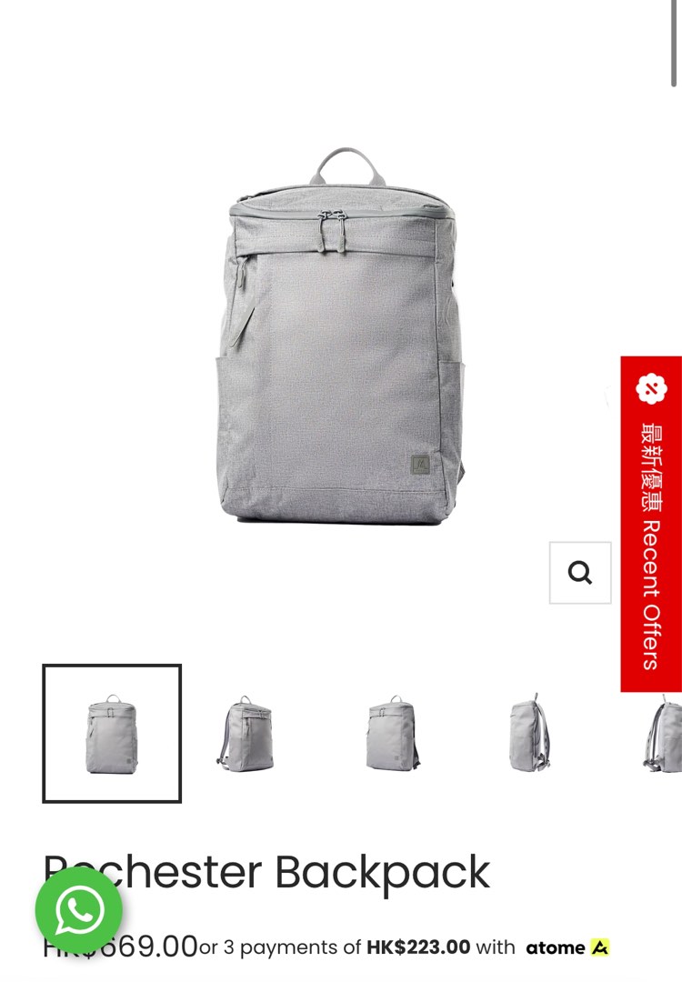 Moral Backpack Unisex Like New, 女裝, 手袋及銀包, 背囊 Carousell