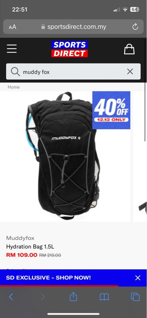 Muddyfox hydration pack outlet