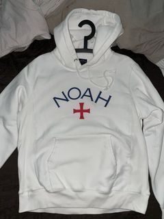 Noah Core Logo Hoodie FW 18 WHITE