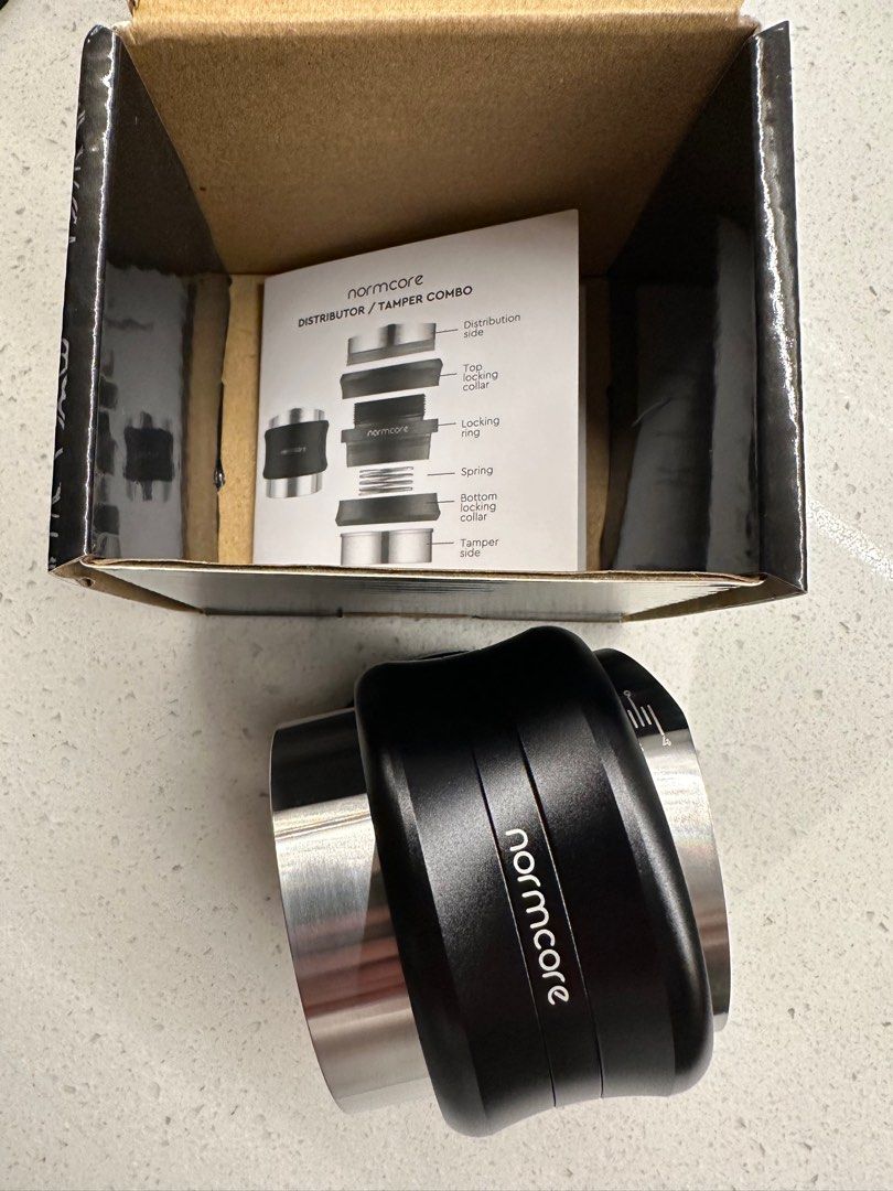 Normcore 58.5mm wedge distributor / tamper combo, TV & Home Appliances