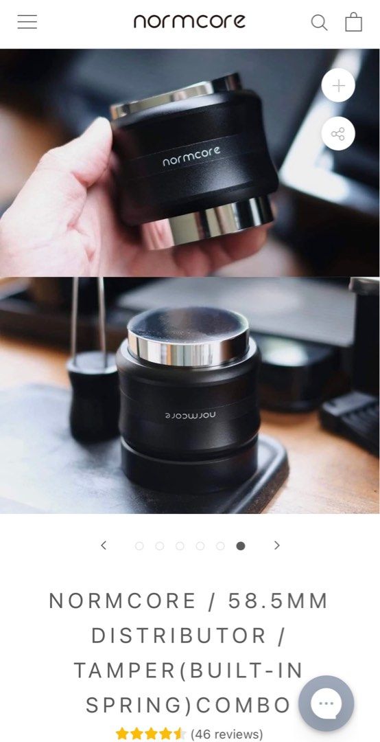 Normcore 58.5mm wedge distributor / tamper combo, TV & Home Appliances