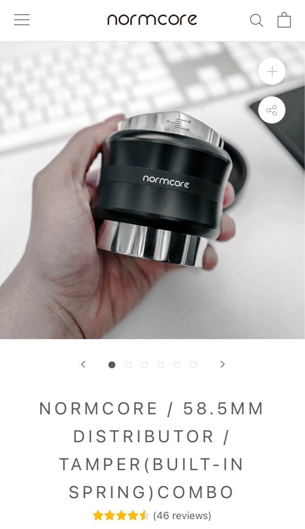 Normcore 58.5mm wedge distributor / tamper combo, TV & Home Appliances