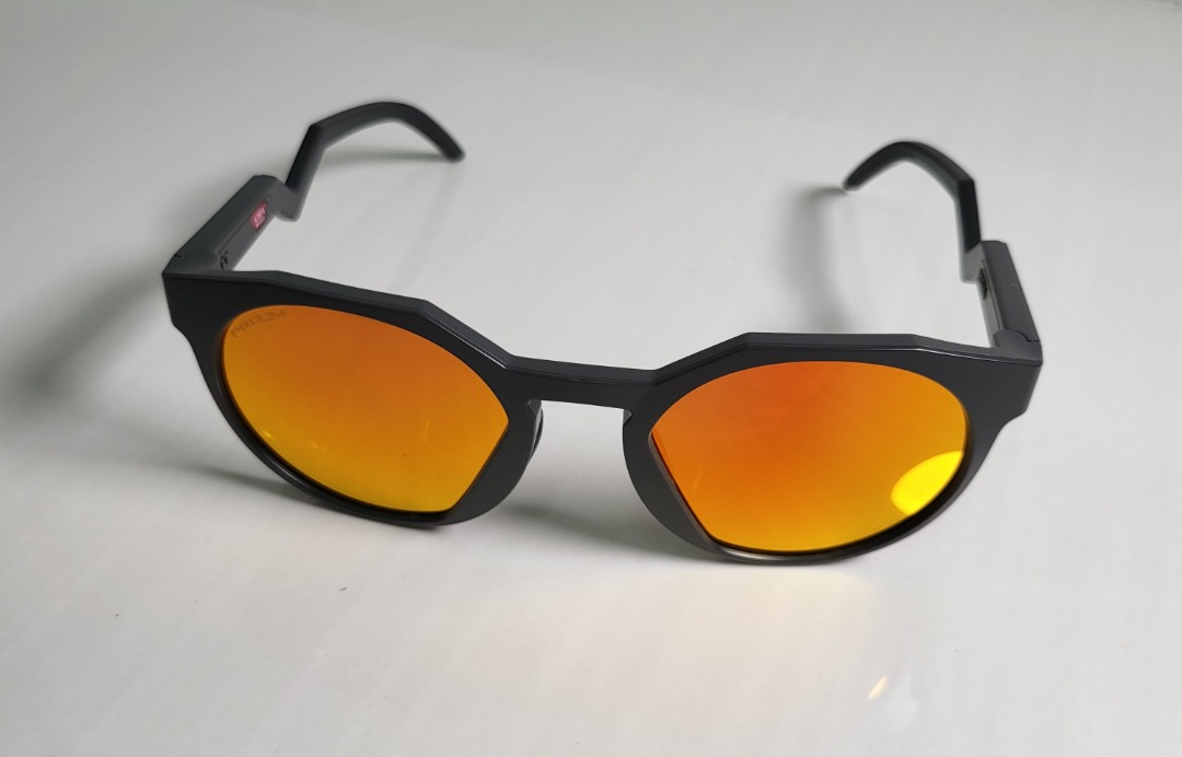 Oakley HSTN Asian Fit Matte Carbon Prizm Ruby OO9464A Sunglasses, Men's