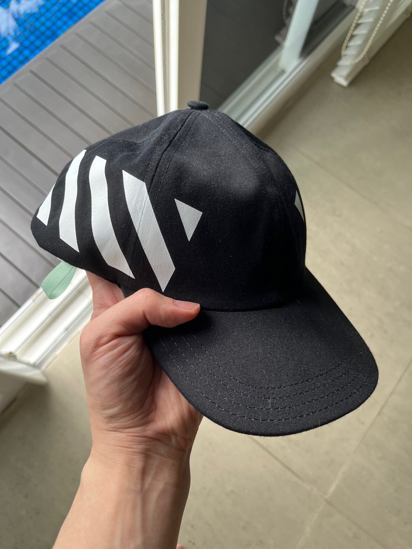 Off white deals diagonal baseball cap