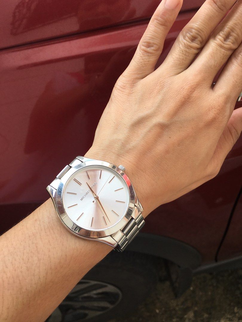 Mk sales silver watch