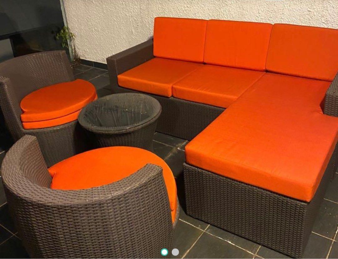 Outdoor sofa set, Furniture & Home Living, Outdoor Furniture on Carousell