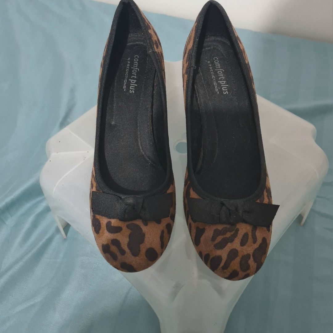 Payless Leopard Suede Pumps