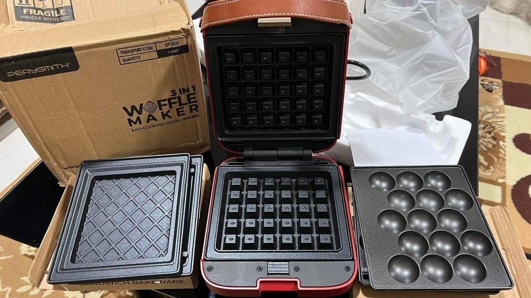 PERYSMITH 3 IN 1 WAFFLE MAKER on Carousell
