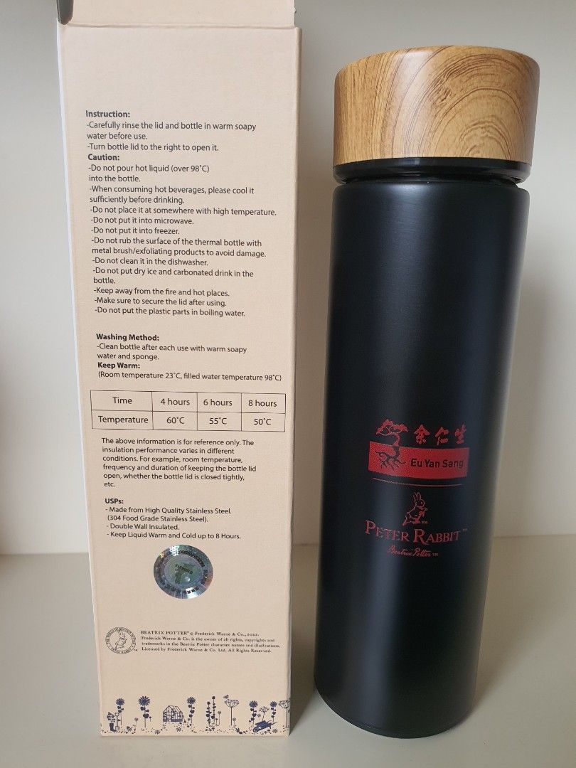Peter Rabbit Tumbler-Thermal Flask 500ml. SRP $49.90, Furniture & Home ...