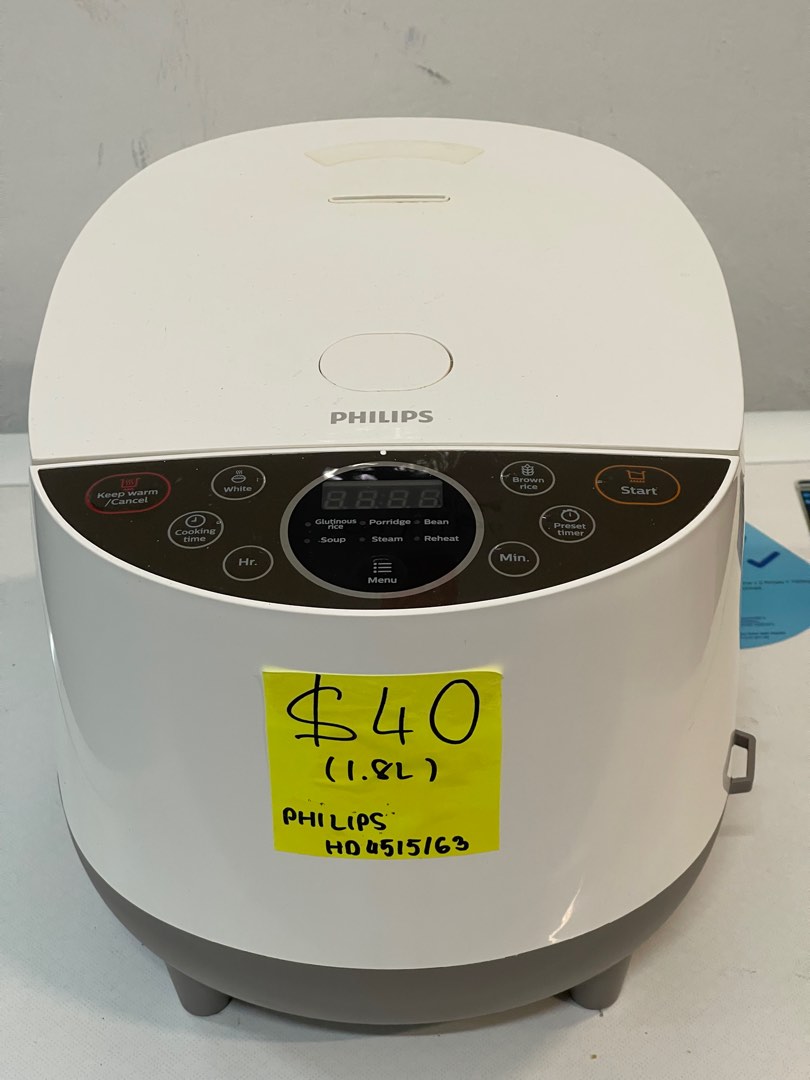 PHILIPS HD4515/63 RICE COOKER (1.8L) Condition 8/10 40, TV & Home