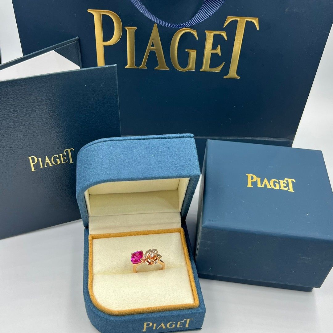Piaget Rose Ring (Category: Rings) located in Manila. Submitted by bagislifeshop (Listing ID 1202673389, Image 3). Description: Piaget Rose 18K 6.31g dia 0.62ct Pink Tourmaline 1.30ct.