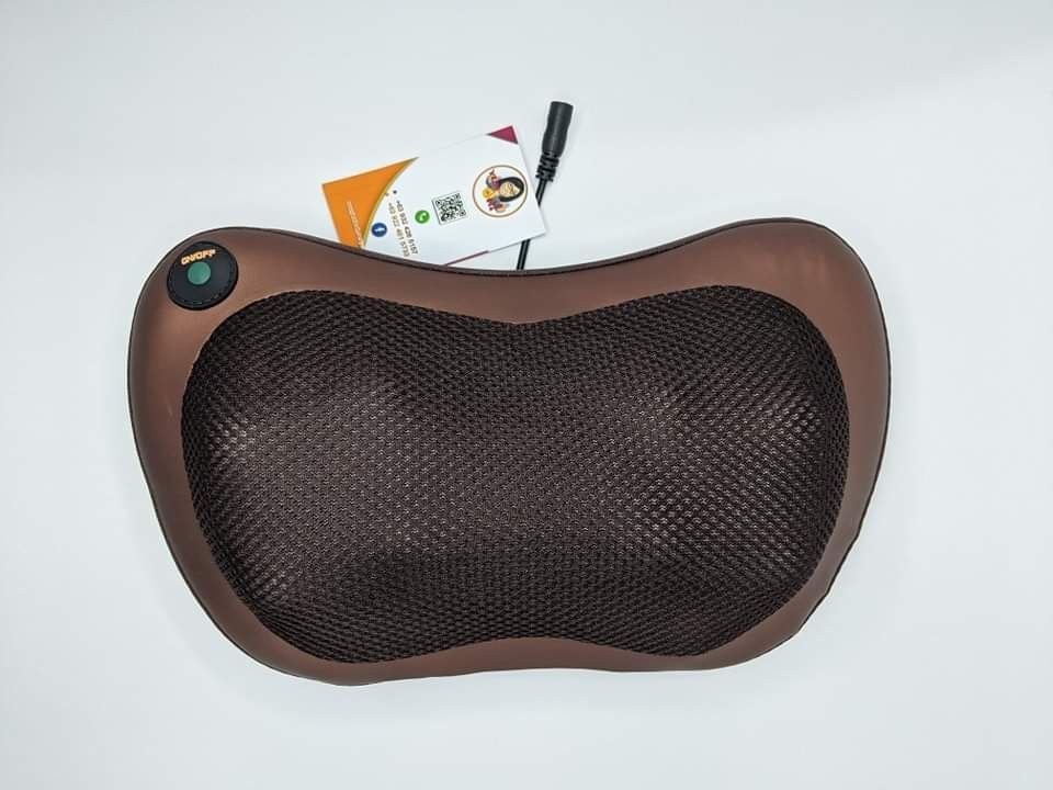 Pillow massager (Category: Massage Devices) located in Quezon City. Submitted by gervincho (Listing ID 1202619223, Image 3). Description: Pillow massager at ₱450 • Brand new • Pillow massager is the perfect companion for relaxing and releasing muscle tension. • Multifunctional Car/Home pillow massager • Target areas: Neck, Waist, Abdominal massage, Thigh massage, Arms and legs. • Single button for operation • Open for pick up or COD (plus shippin