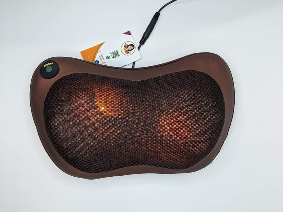 Pillow massager (Category: Massage Devices) located in Quezon City. Submitted by gervincho (Listing ID 1202619223, Image 1). Description: Pillow massager at ₱450 • Brand new • Pillow massager is the perfect companion for relaxing and releasing muscle tension. • Multifunctional Car/Home pillow massager • Target areas: Neck, Waist, Abdominal massage, Thigh massage, Arms and legs. • Single button for operation • Open for pick up or COD (plus shippin