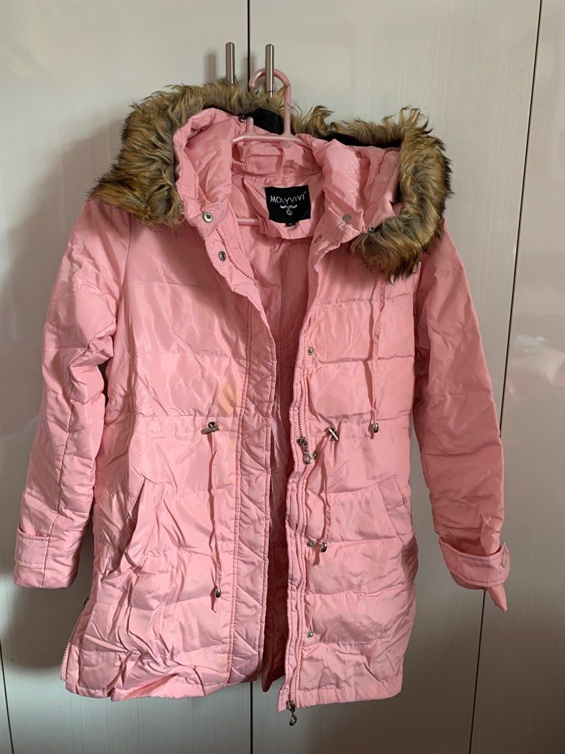 Pink Winter Jacket, Women's Fashion, Coats, Jackets and Outerwear on