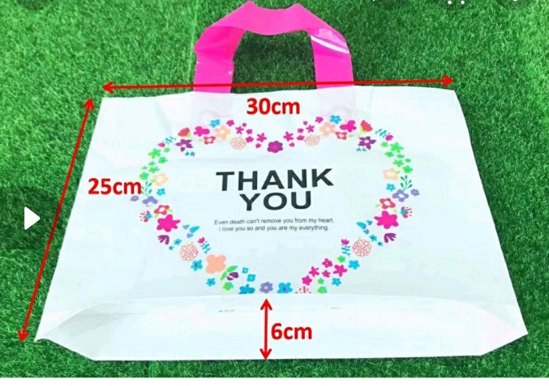 Plastic goodie bags, Hobbies & Toys, Travel, Travel Essentials & Accessories on Carousell