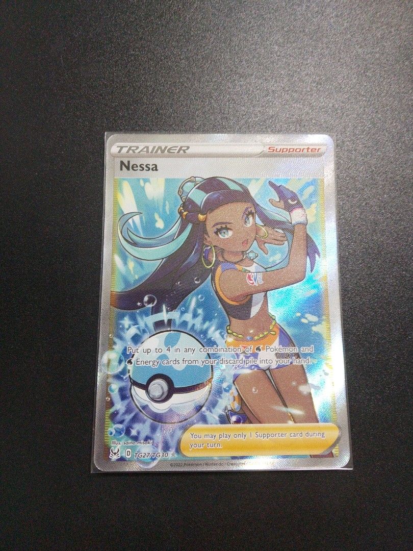 Pokemon TCG Nessa Full Art Trainer Ultra Rare - SS11 Lost Origin Trainer  Gallery, Hobbies & Toys, Toys & Games on Carousell